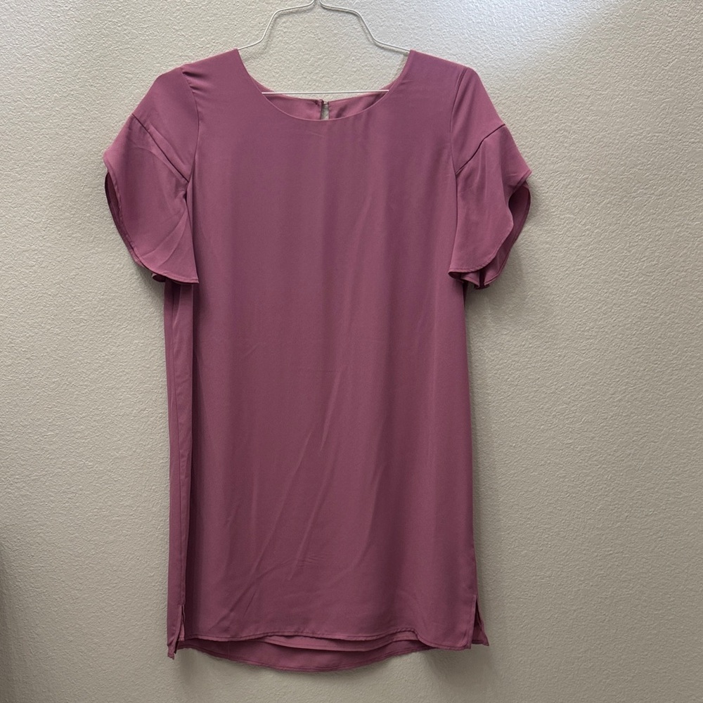 LOFT Dusty Rose Midi Dress